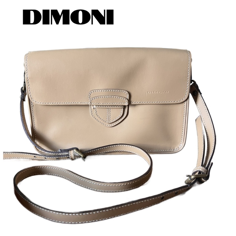 DIMONI Leather Tan Crossbody Bag